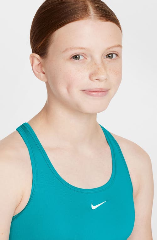 Nike Kids' Dri-fit Racerback Sports Bra In Blue