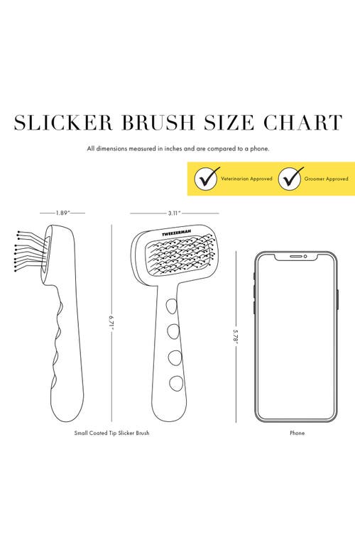 Tweezerman Small Coated Tip Slicker Brush In No Color