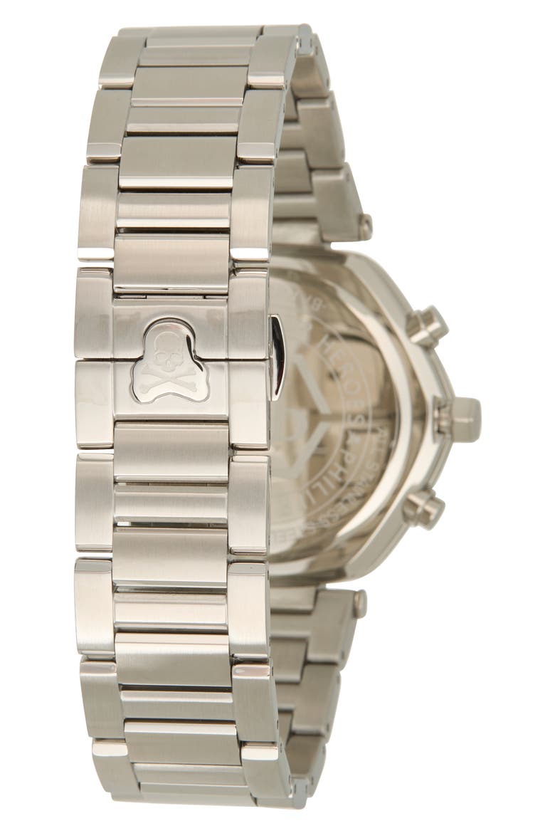 The Hexagon Chronograph Bracelet Watch, 42mm, Alternate, color, STAINLESS STEEL