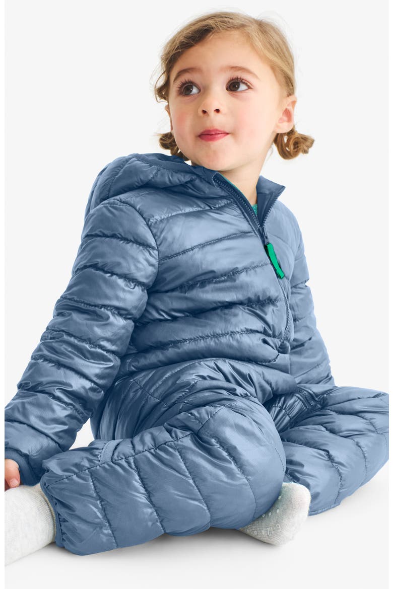 Lightweight Water Repellent Puffer Snowsuit, Alternate, color, DUSK