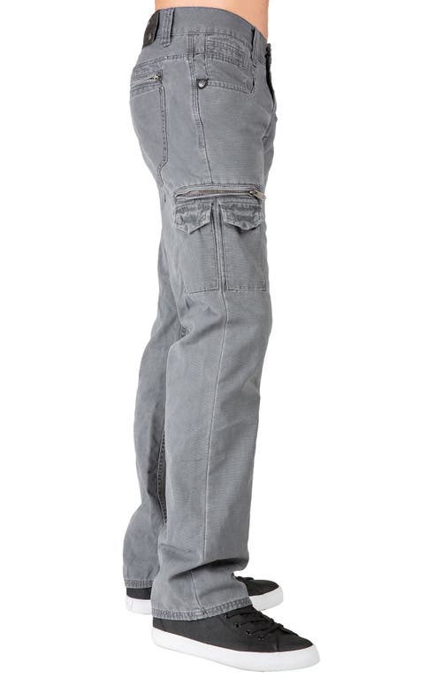 Level 7 Cargo Jeans In Gray