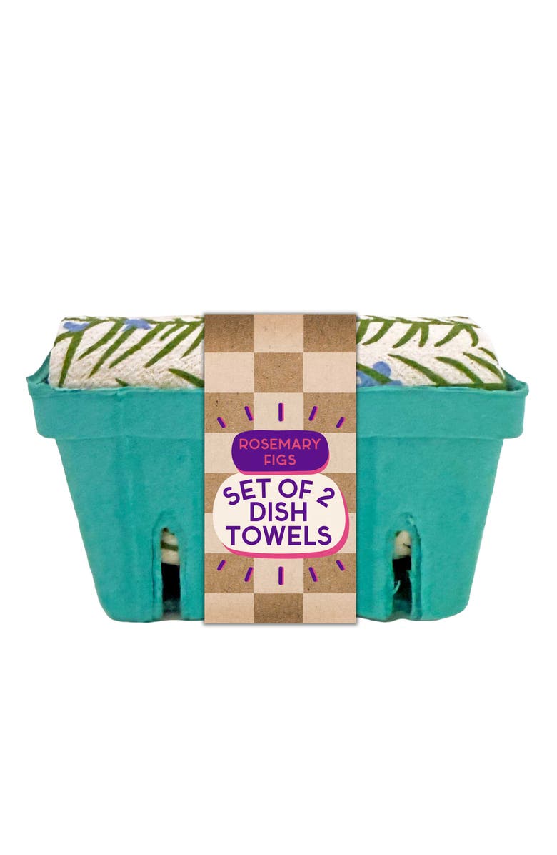 The Neighborgoods Rosemary + Figs - Dish Towel Set of 2, Alternate, color, NO COLOR