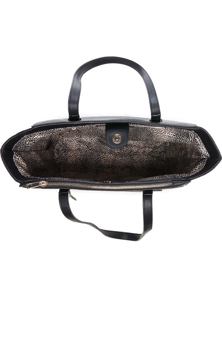 Sole Society Chele 2 Faux Leather & Genuine Suede Tote, Alternate, color,