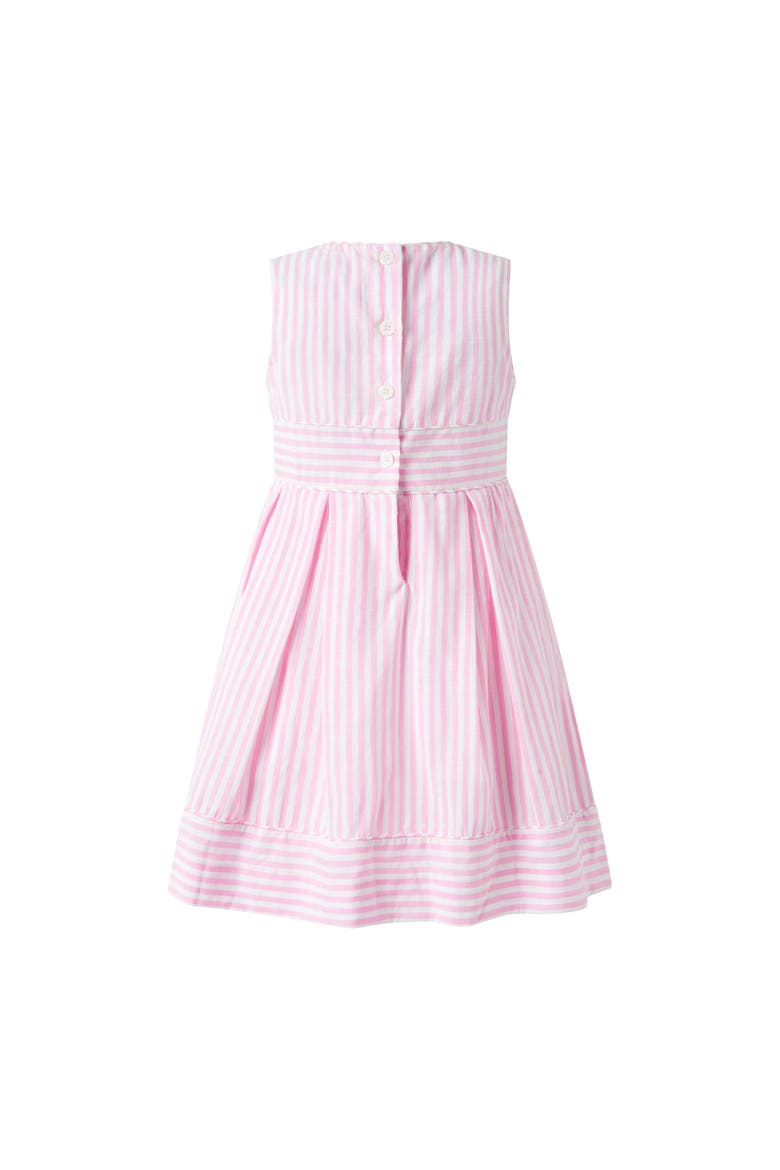 Pastel Oxford Pleated Stripe Dress, Alternate, color, Pink