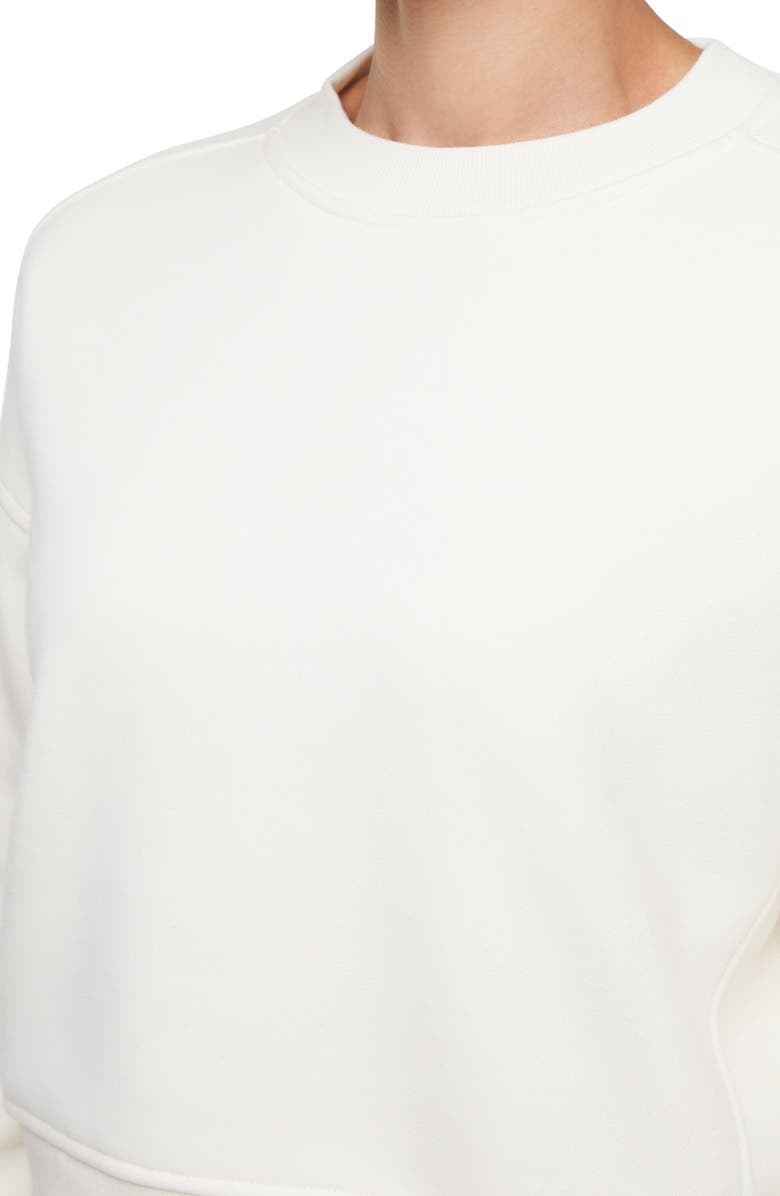 BALANCE COLLECTION Wren Fleece Sweatshirt & Shorts Set, Alternate, color, Egret