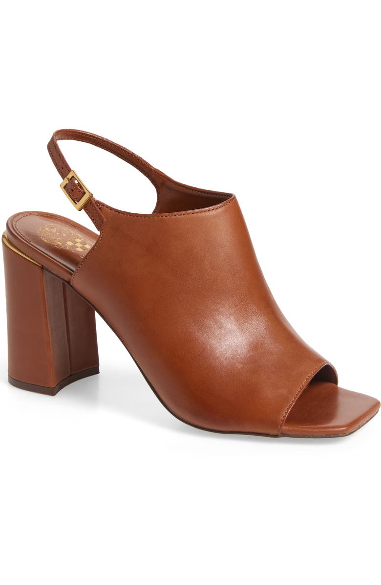 Vince Camuto Haliza Slingback Sandal, Main, color, Mdbrown