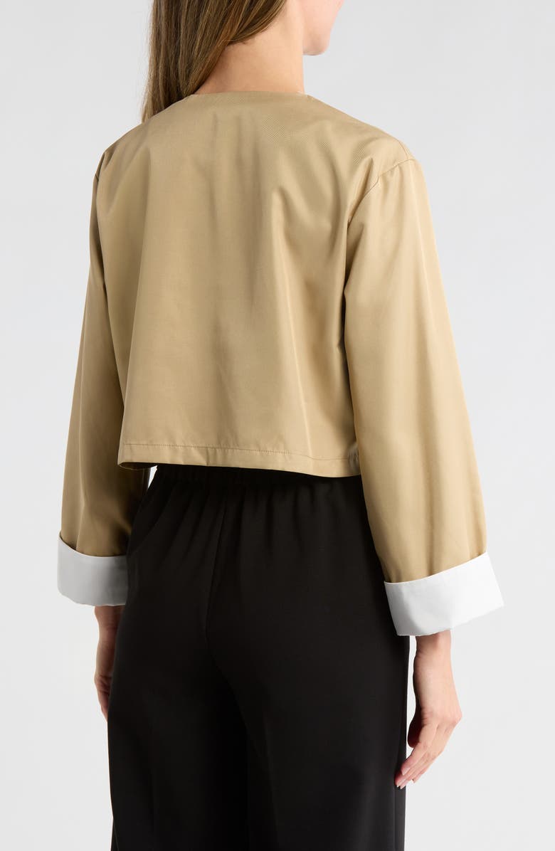 AREA STARS Emi Cuffed Crop Jacket, Alternate, color, Tan