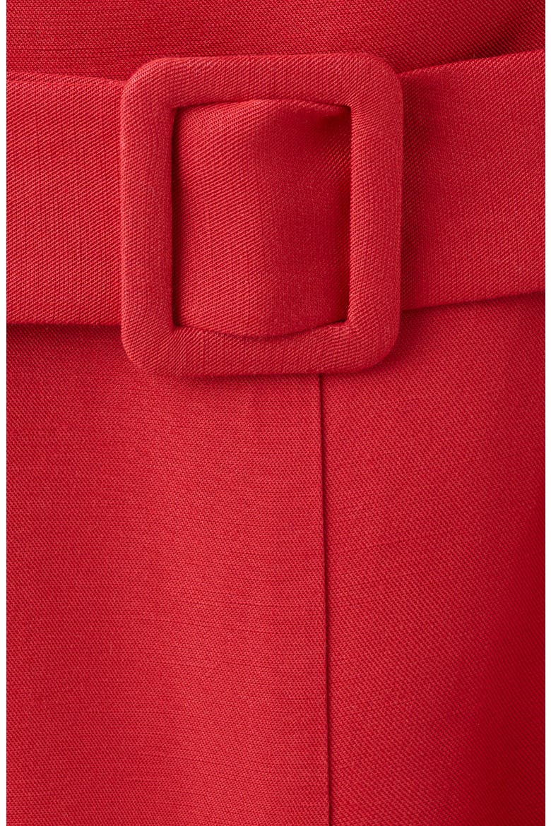 BELT LINEN JUMPSUIT, Alternate, color, RED