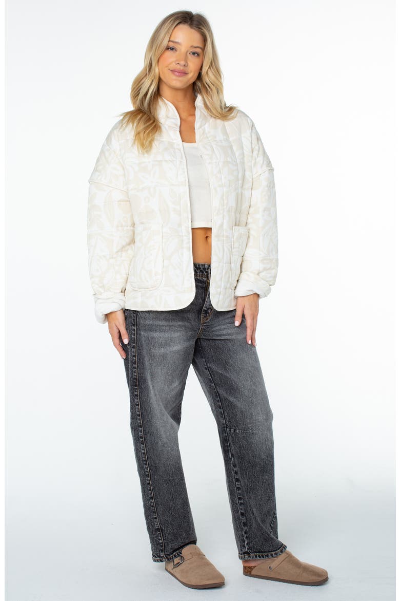 Solana Quilted Jacket, Alternate, color, PARCHMENT