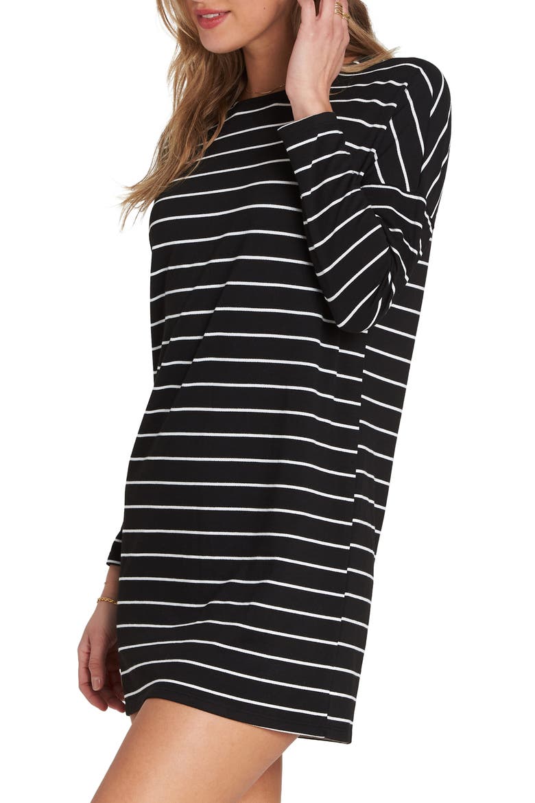 Simply Put T-Shirt Dress, Alternate, color, BLACK