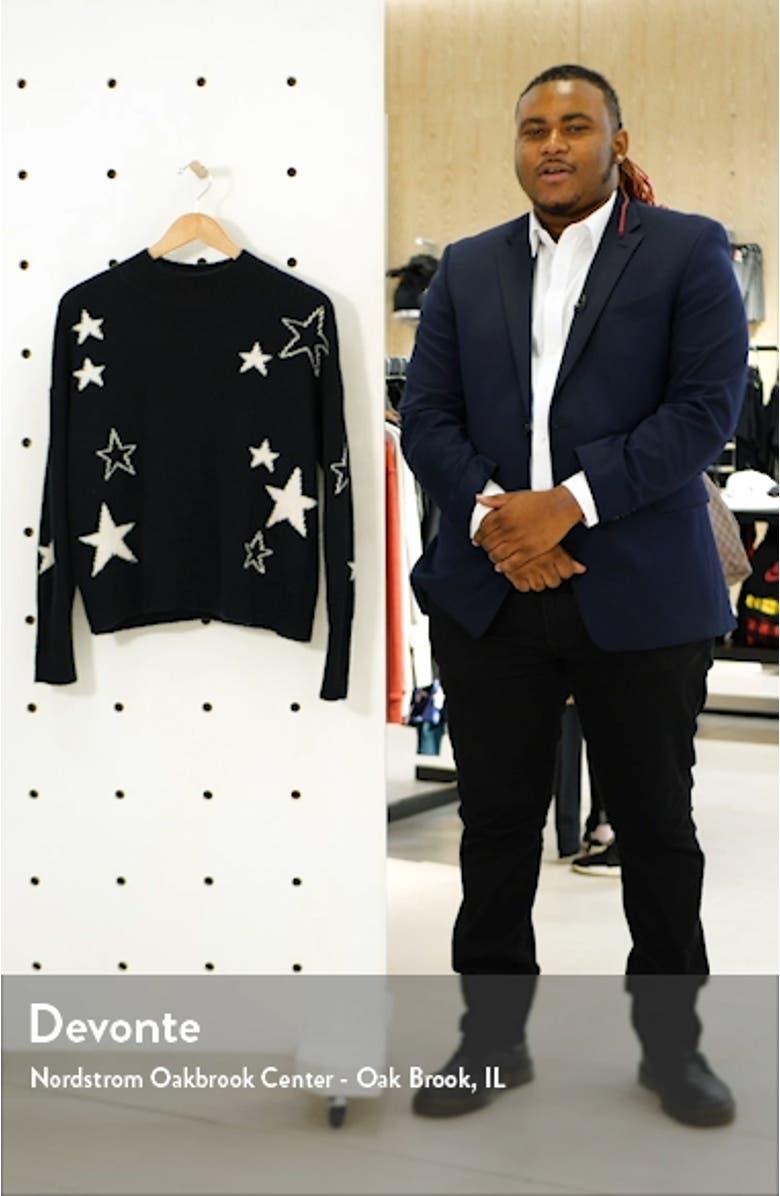 Kana Star Detail Merino Wool & Cashmere Sweater, sales video thumbnail