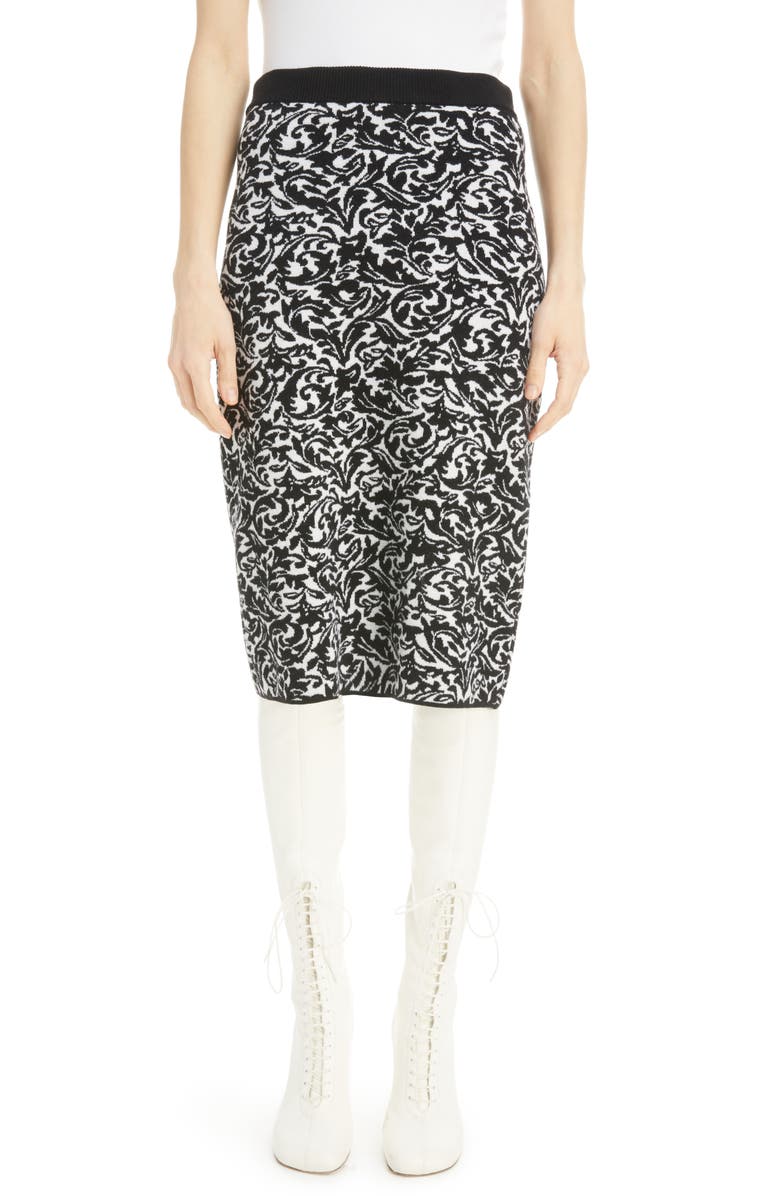 Dries Van Noten Naessens Wool Blend Skirt, Main, color, 