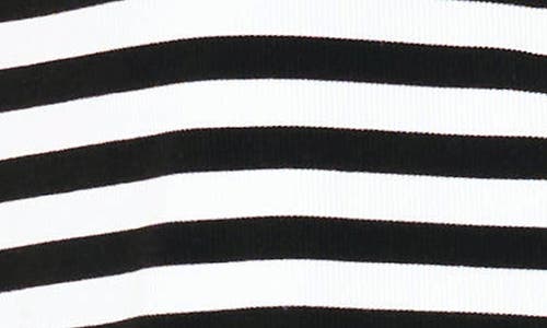 Gibsonlook The Favorite Luxe Stripe V-neck Jersey Top In Black