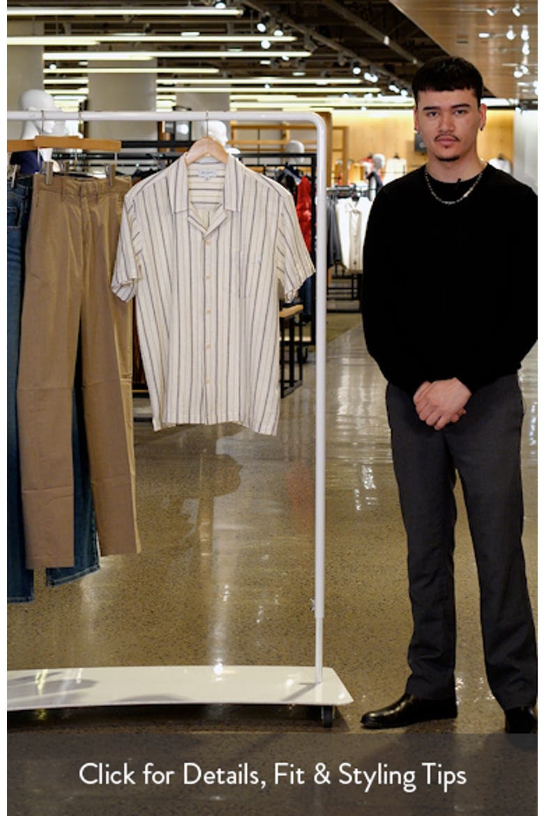 Foster Stripe Linen & Cotton Camp Shirt video
