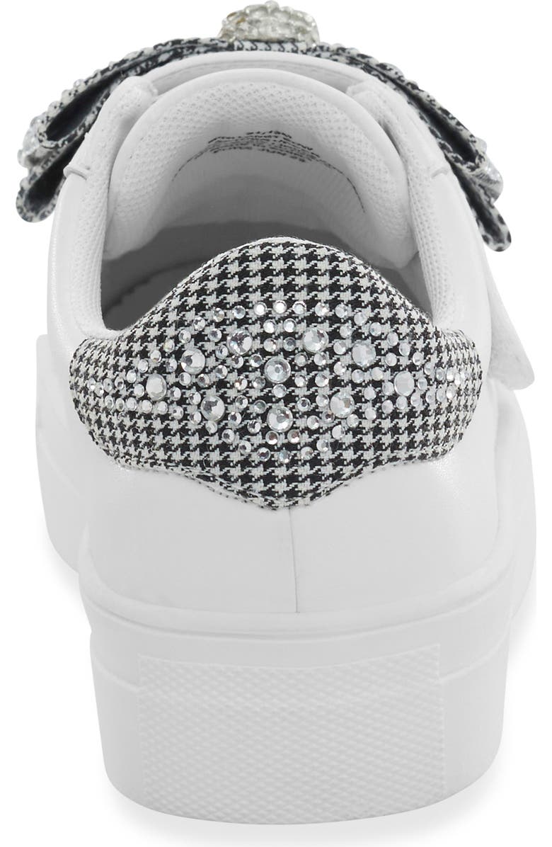 Kurt Geiger London Kids' Mini Laney Bow Sneaker, Alternate, color, White