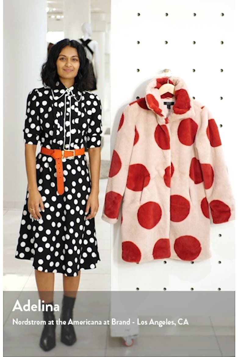 x Atlantic-Pacific Polka Dot Faux Fur Coat (Nordstrom Exclusive) video