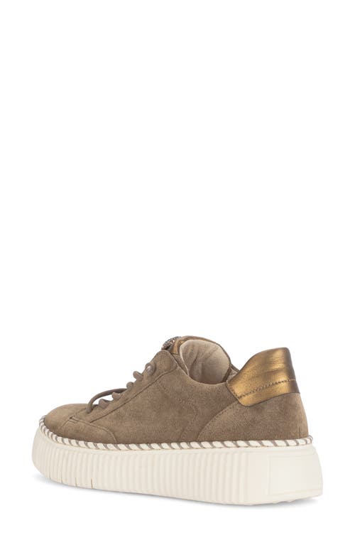 Gabor Platform Sneaker In Brown