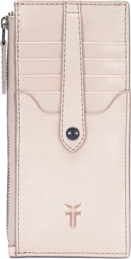 Frye Slim Leather Snap Card Wallet