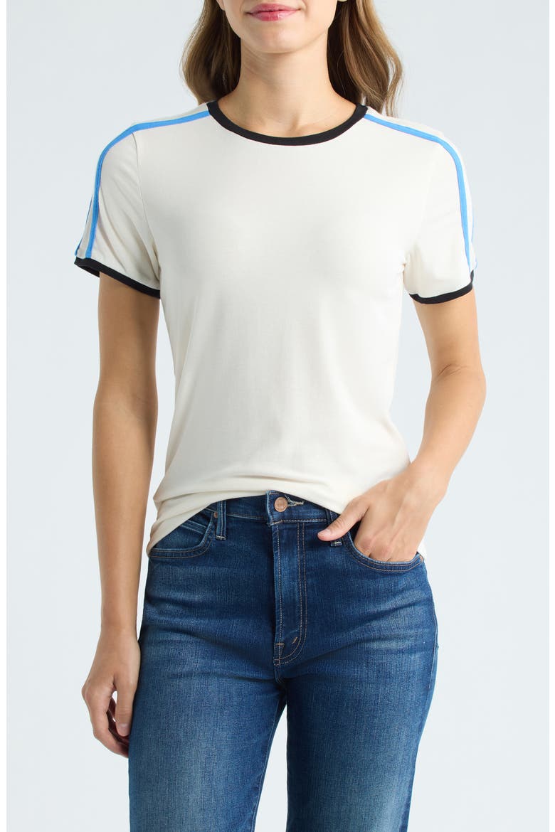 Varsity Ringer T-Shirt, Main, color, ARCADIAN IVORY