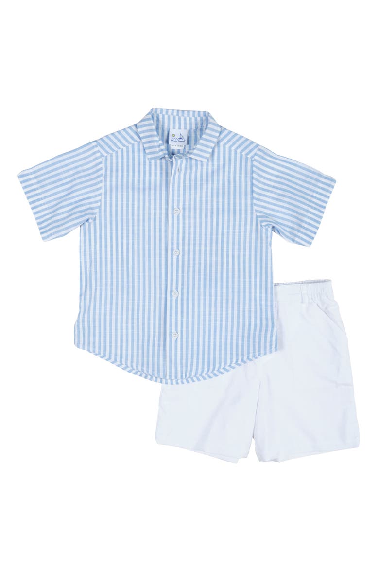 Linen Look Short, Alternate, color, White