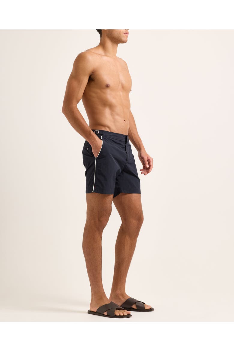 Bulldog Mid-Length Swim Shorts, Alternate, color, NIGHT IRIS