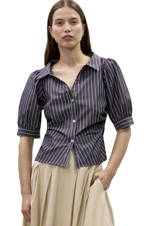 Isla Stripe Poplin Shirt