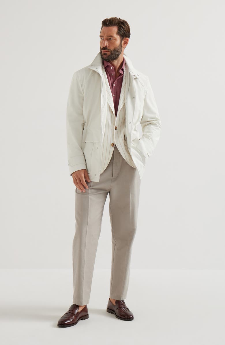 Brunello Cucinelli Twill blazer, Alternate, color, Panama