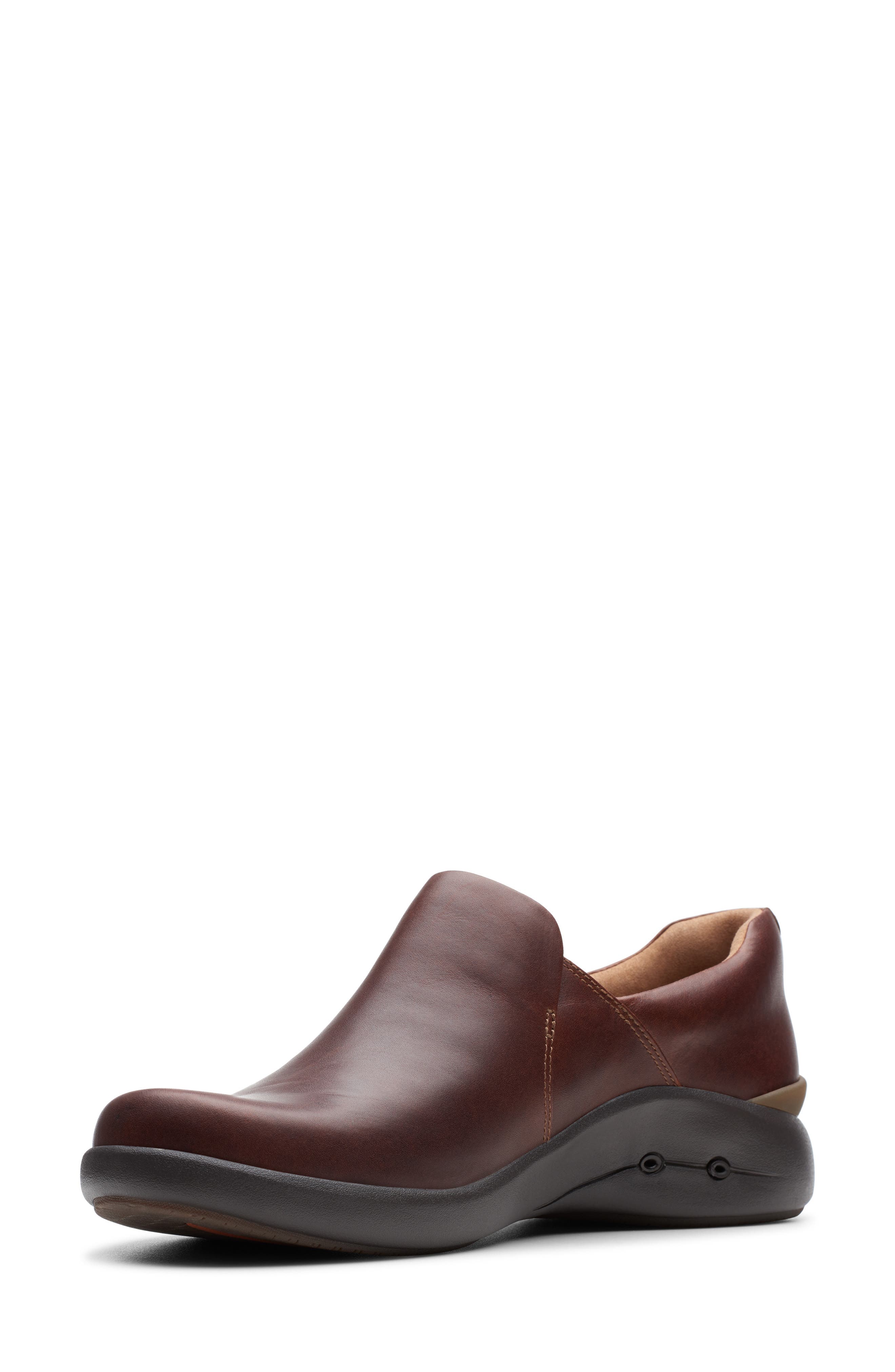 Un Loop 2 Slip-On Flat, Alternate, color, DARK TAN LEATHER