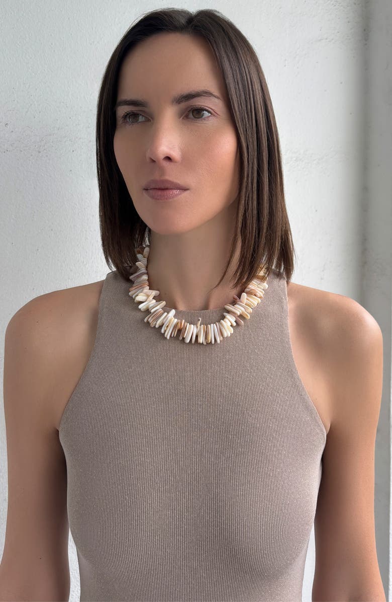 Adornia Shell Chip Necklace, Alternate, color, 