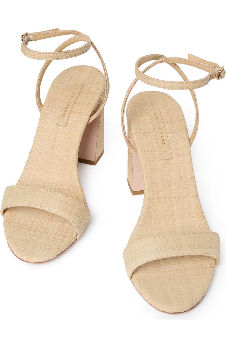 Loeffler Randall Malia Ankle Strap Sandal, Alternate, color, Natural