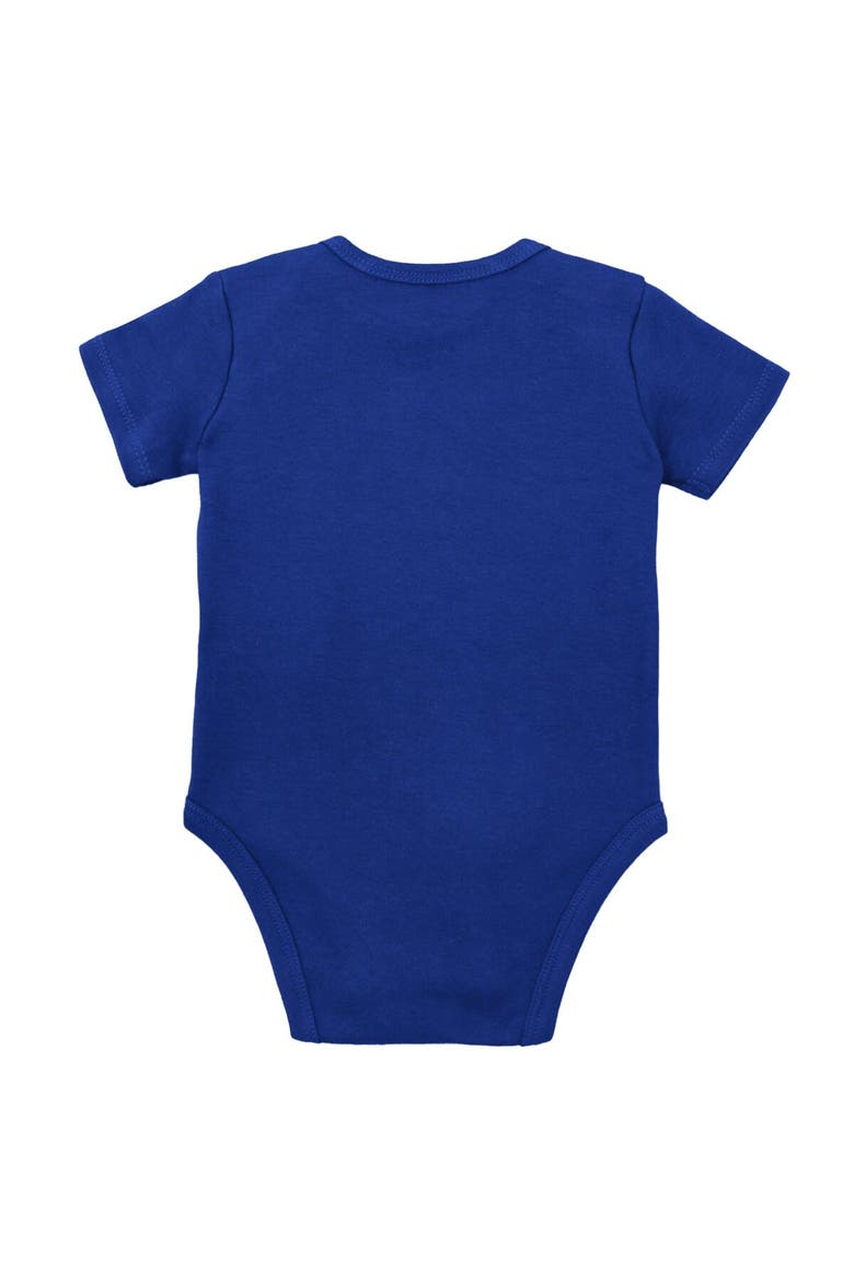 Infant Mitchell & Ness Royal/Heather Gray Kentucky Wildcats 3-Pack Bodysuit, Bib and Bootie Set, Alternate, color, Royal