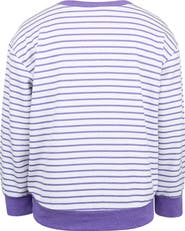 Zunie Kids' Sequin Pumpkin Stripe High-Low Sweatshirt