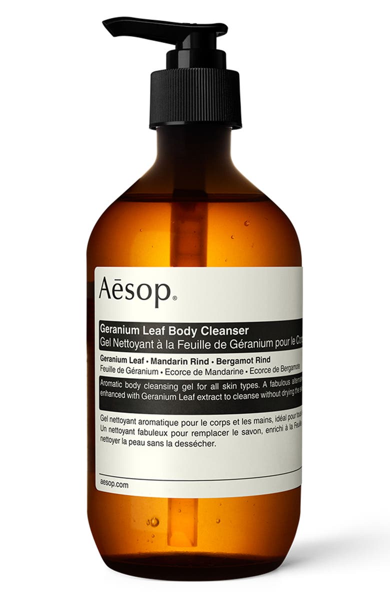 Aesop Geranium Leaf Body Cleanser, Main, color,