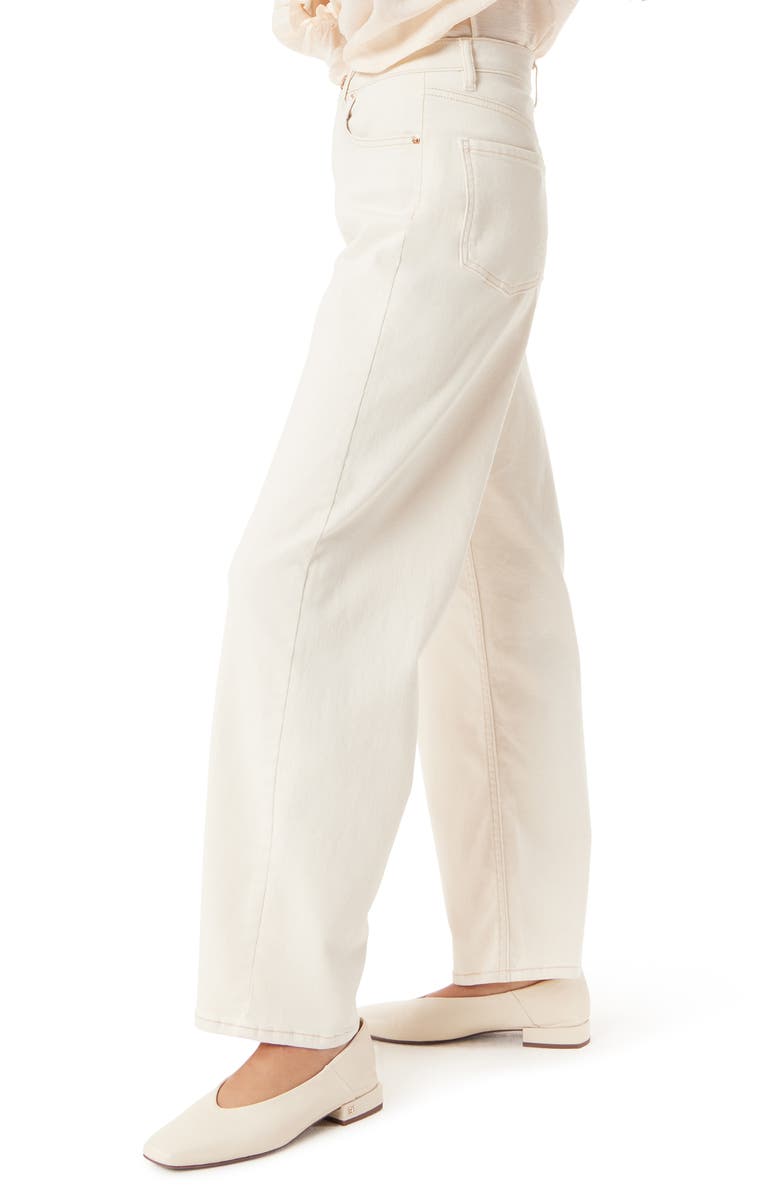 Sam Edelman High Waist Barrel Leg Jeans, Alternate, color, Undyed Natural Seed