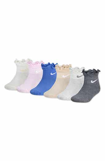 Nike Kids' Dri-FIT 6-Pack Ruffle Ankle Socks