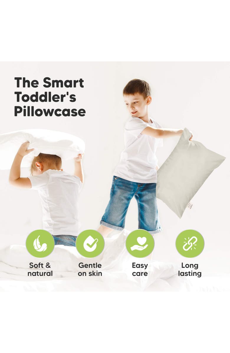 KeaBabies My Little Dreamy [Protect+] Waterproof Pillowcase, Alternate, color, Pearl Gray