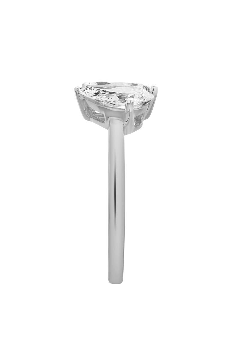 LuvMyJewelry Twin Flames 14K Gold Pear Cut Lab Grown Diamond Toi et Moi Ring - 2 ct, Alternate, color, 14K White Gold