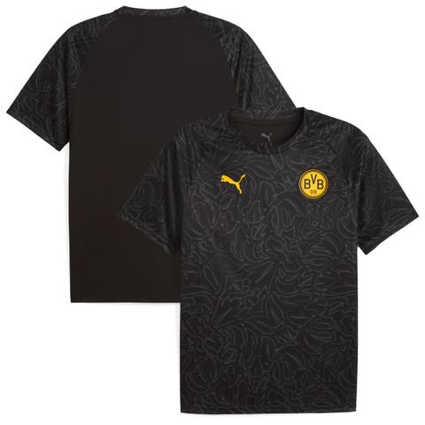Men's Puma Black Borussia Dortmund 2025/26 Pre-Match Training Jersey