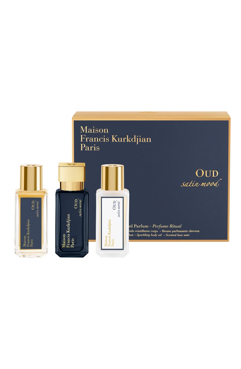 Maison Francis Kurkdjian Oud Satin Mood Fragrance Ritual Set, Main, color,
