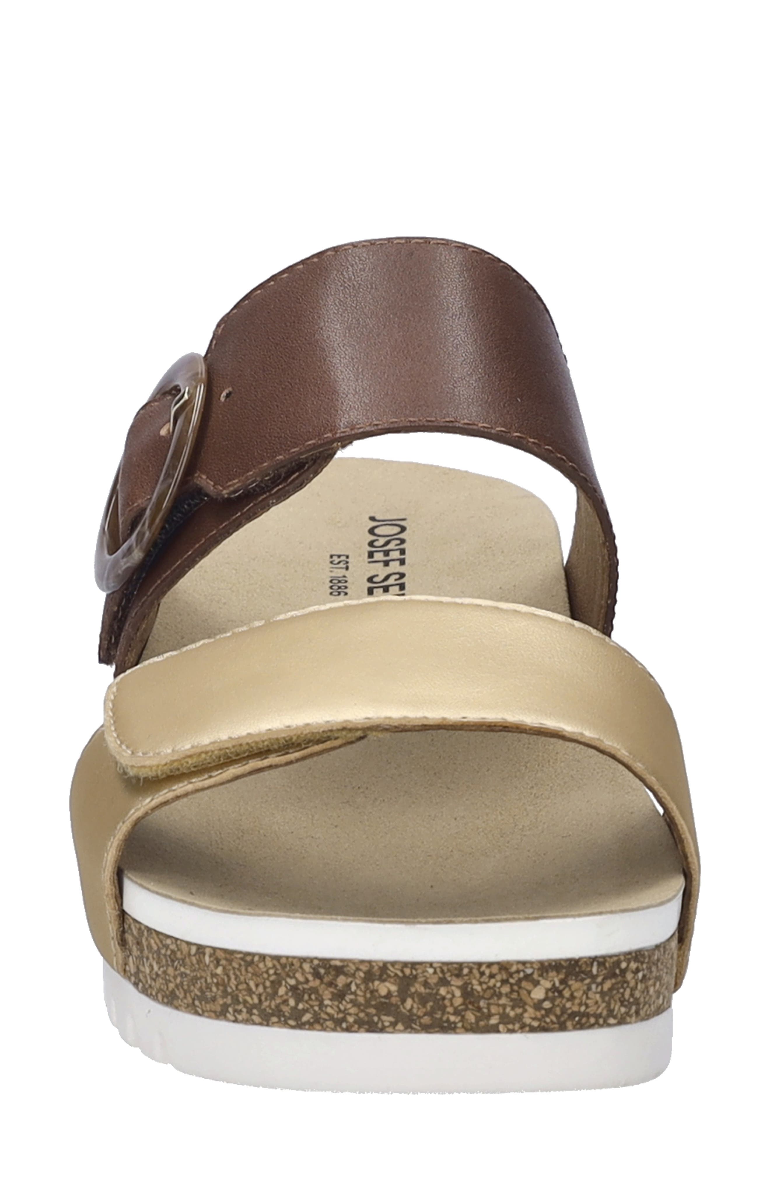 Quinn 14 Wedge Slide Sandal, Alternate, color, GOLD K