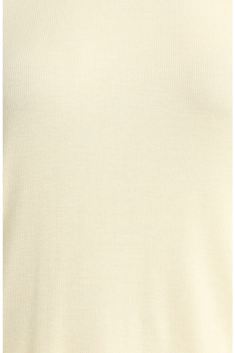 Moonlight Eco Easy Rib Short Pajamas, Alternate, color, YELLOW FLAN