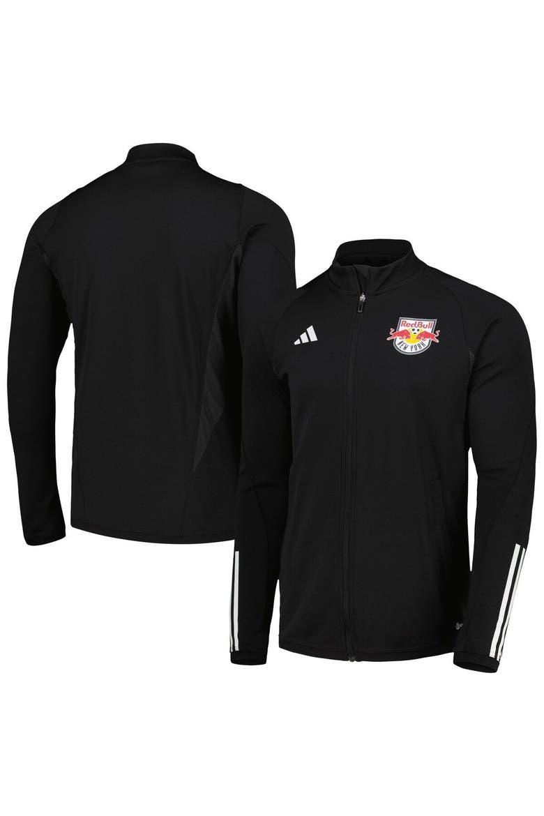 Men's adidas Black New York Red Bulls 2023 On-Field AEROREADY Full-Zip Training Top, Main, color, Black