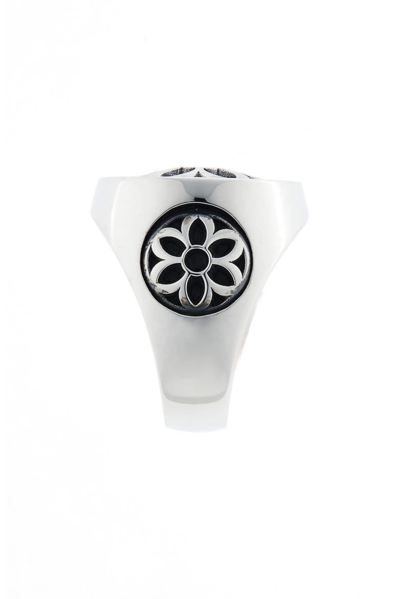 Men's Club Signet Ring, Alternate, color, SILVER