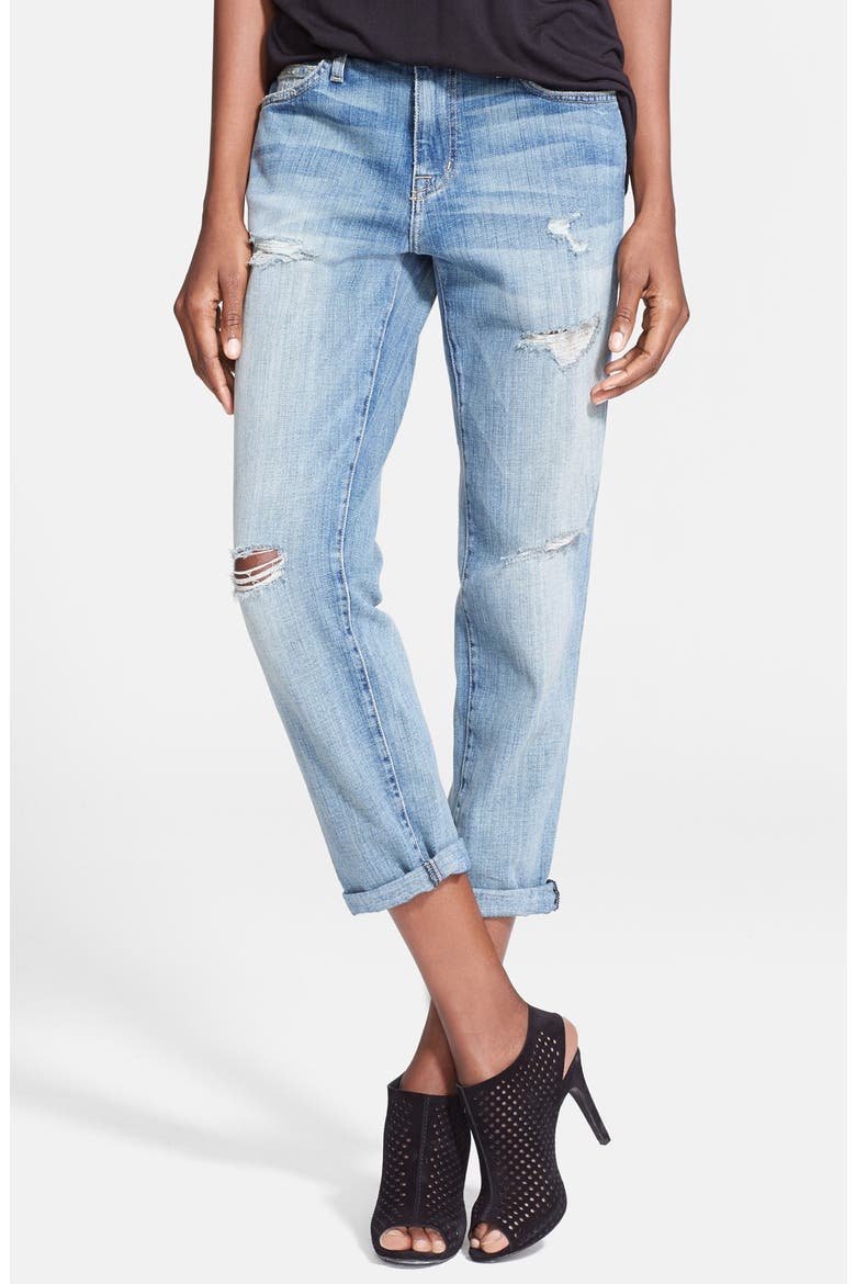 'The Fling' Rolled Jeans, Main, color, SUPER LOVED DESTOYED