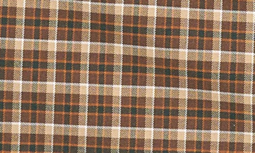 Wayf Hallie Plaid Sheath Minidress In Brown