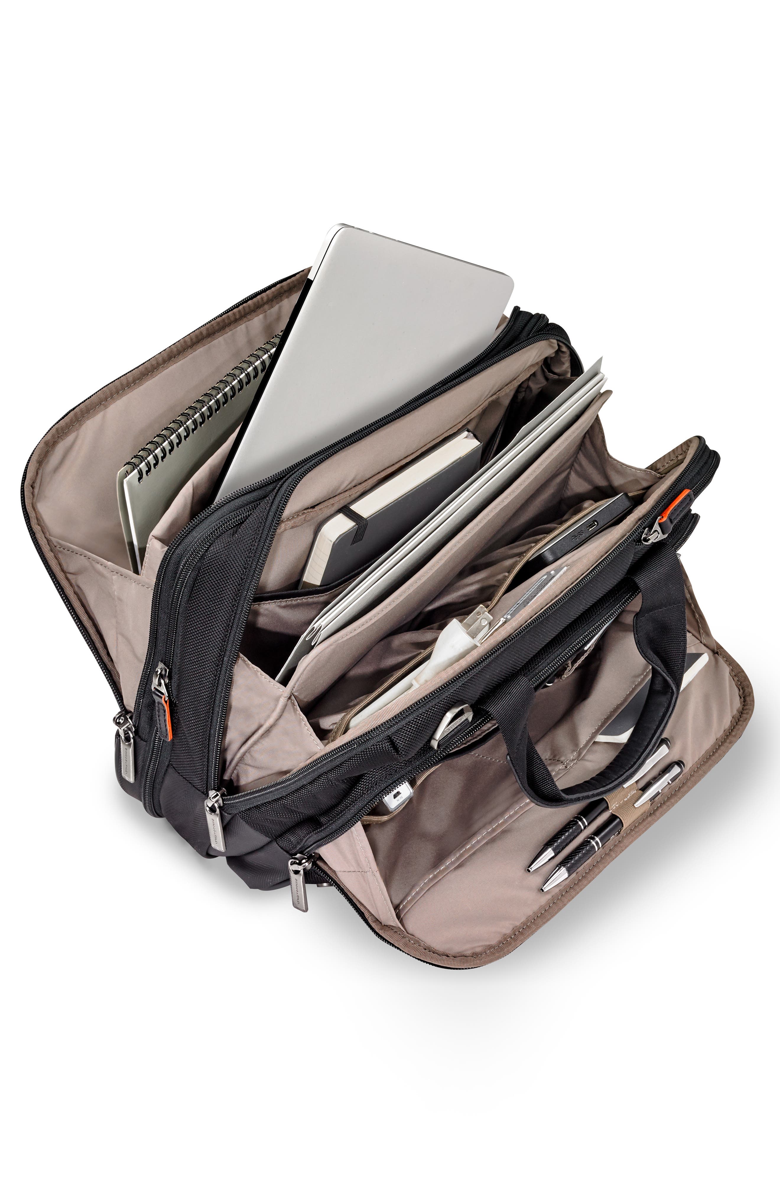 Briggs & Riley @work Small Expandable Ballistic Nylon Laptop Briefcase with RFID Pocket, Alternate, color, 