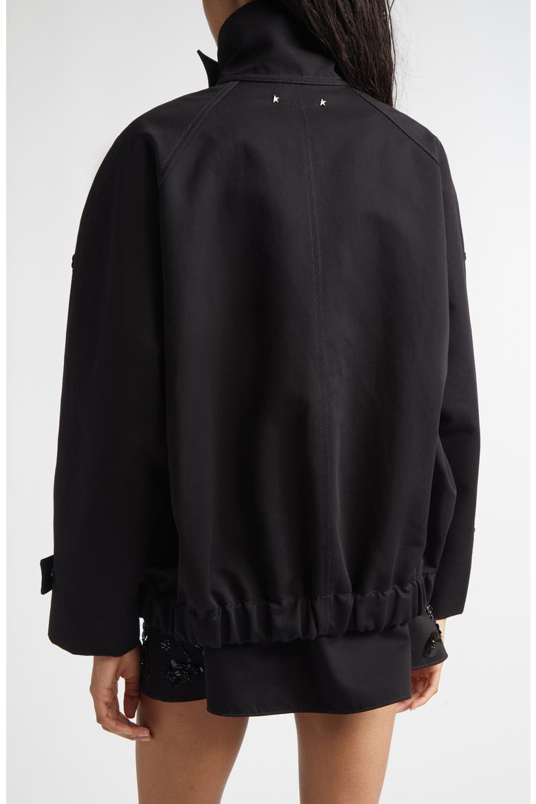 Journey Short Trench Coat, Alternate, color, BLACK