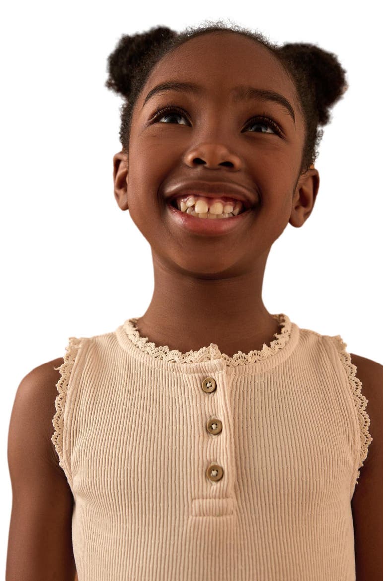 Kids' Twofer Tiered Dress, Alternate, color, CREAM