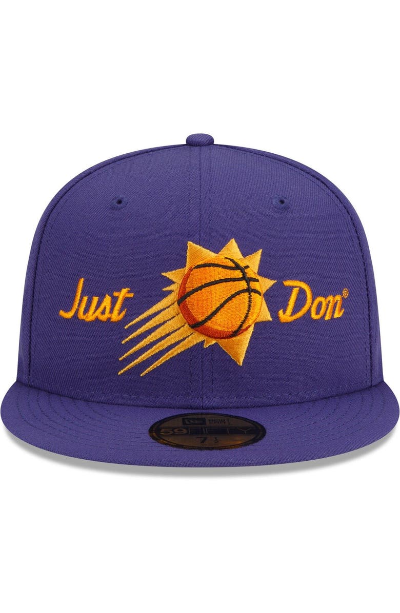 New Era Men's New Era x Just Don Purple Phoenix Suns 59FIFTY Fitted Hat, Alternate, color, Purple