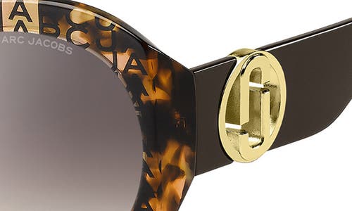 Marc Jacobs 56mm Round Sunglasses In Pattern Havana